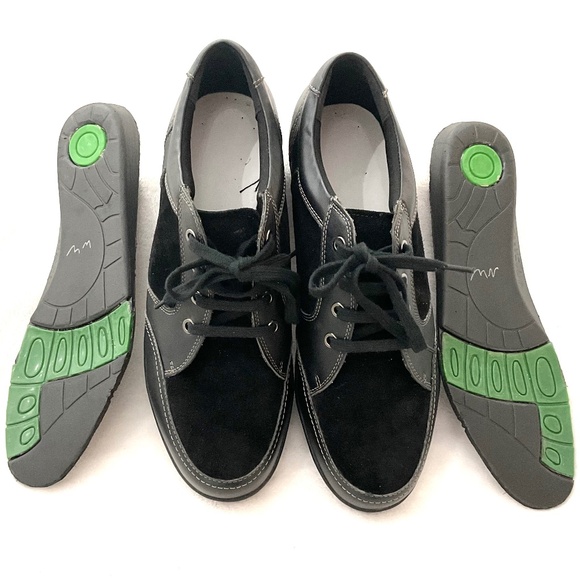 Black David Tate Leather Suede  Women's Helen Walking Oxfords Size 11 - Picture 16 of 16